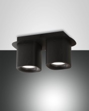 Fabas Luce Spot Smooth GU10 120x130mm Schwarz