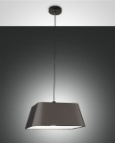 Fabas Luce Pendelleuchte Allegra E27 2000x350mm Schwarz, made in Italy