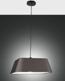 Fabas Luce Pendelleuchte Allegra E27 2000x450mm Schwarz, made in Italy