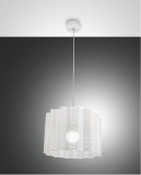 Fabas Luce Pendelleuchte Glicine E27 Ø400mm Weiß