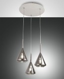 Fabas Luce Pendelleuchte Tris E27 Ø520mm Grau