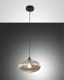 Fabas Luce Pendelleuchte Fiordaliso E27 Ø300mm Grau