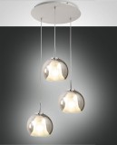 Fabas Luce Pendelleuchte Bretagna E27 Ø500mm Weiß Fumé