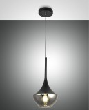 Fabas Luce Pendelleuchte Apollo E27 Ø200mm Schwarz