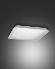 Fabas Luce LED Deckenleuchte Hugo 60x250mm 18W Warmweiß Weiß dimmbar, made in Italy