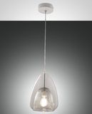 Fabas Luce Pendelleuchte Britton E27 Ø220mm Transparent