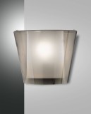 Fabas Luce Wandleuchte Viki E27 240x150mm Grau