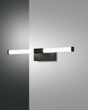 Fabas Luce LED Bad-Wand/Spiegelleuchte Ago 55x88mm 8W Warmweiß IP44 Schwarz