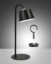 Fabas Luce LED Außen-Akkuleuchten Set Armanda Ø120mm 3W Warmweiß IP54 Schwarz dimmbar Akku