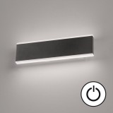 Fischer & Honsel Muur LED Wandleuchte 8,2W warmweiss Acryl sandschwarz 30534