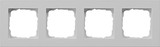 Gira 0214375 Abdeckrahmen 4-fach flach Gira E2 Grau m