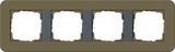 Gira 0214426 Abdeckrahmen 4-fach Gira E3 Umbra/Anthrazit