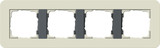 Gira 0214427 Abdeckrahmen 4-fach Gira E3 Sand/Anthrazit