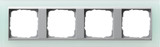 Gira 021451 Abdeckrahmen 4-fach Zwischenrahmen F Alu Gira Event Opak Mint