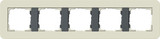 Gira 0215427 Abdeckrahmen 5-fach Gira E3 Sand/Anthrazit