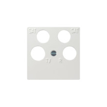 Gira 025903 Zentralplatte 4-fach Zubehör Reinweiß