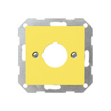 Gira 027102 Abdeckung Tragring Taster Ø 22,5 mm System 55 Gelb
