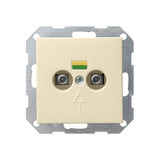 Gira 040501 Potenzialausgleich-Dose 2-fach System 55 Cremeweiß
