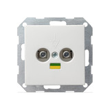 Gira 040527 Potenzialausgleich-Dose 2-fach System 55 Reinweiß m