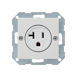 Gira 048703 Steckdose 2-polig NEMA 5-20 R System 55 Reinweiß