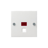Gira 063827 Abdeckung Kontrollfür groß Zugschalter/-taster System 55 Reinweiß m