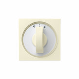 Gira 066601 Abdeckung Knebel Zeitschalter + Jalousie System 55 Cremeweiß