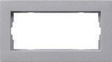 Gira 1002255 Abdeckrahmen 2-fach ohne Mittelsteg flach Gira E2 F Alu