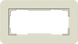 Gira 1002427 Abdeckrahmen 2-fach ohne Mittelsteg Gira E3 Sand/Anthrazit