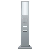 Gira 134226 E-Säule Licht + 3x SCHUKO SP 769 mm Gira Energiesäule F Alu