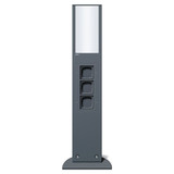 Gira 134928 E-Säule Licht + 3x Leereinheit 769 mm Gira Energiesäule Anthrazit