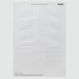 Gira 145500 Beschriftungsbögen 51,2 x 7 mm Zubehör