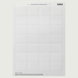 Gira 145600 Beschriftungsbögen 46,9 x 36,9 mm Zubehör