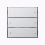 Gira 2023112 Tastsensensor 3 Basis 3-fach KNX Flächenschalter Reinweiß