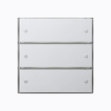 Gira 2033112 Tastsensensor 3 Komfort 3-fach KNX Flächenschalter Reinweiß