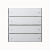 Gira 2034112 Tastsensensor 3 Komfort 4-fach KNX Flächenschalter Reinweiß