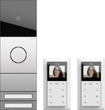 Gira 2417000 Zweifamilienhaus-Paket Video System 106 Edelstahl