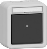 Gira 315230 Wipptaster Schließer sMK Beschriftungsfeld WG AP Grau