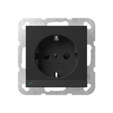Gira 4170005 SCHUKO-Steckdose LED-Leuchte + SP System 55 Schwarz m