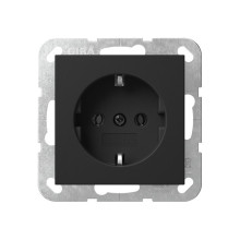 Gira 4180005 SCHUKO-Steckdose Schraubklemmen System 55 Schwarz m