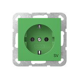 Gira 4188107 SCHUKO-Steckdose SV System 55 Grün
