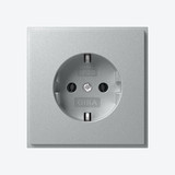 Gira 418865 SCHUKO-Steckdose (IP20) Gira TX_44 F Alu