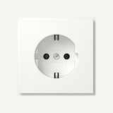 Gira 418866 SCHUKO-Steckdose (IP20) Gira TX_44 Reinweiß