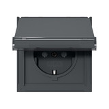 Gira 441067 SCHUKO-Steckdose KD + Beschriftungsfeld Gira TX_44 Anthrazit
