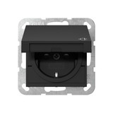 Gira 4414005 SCHUKO-Steckdose KD + SP System 55 Schwarz m