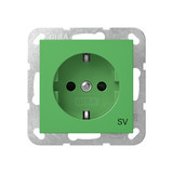Gira 4453107 SCHUKO-Steckdose SP SV System 55 Grün