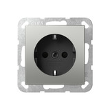 Gira 4453600 SCHUKO-Steckdose SP System 55 Edelstahl
