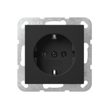 Gira 4466005 SCHUKO-Steckdose ohne Befestigungskrallen System 55 Schwarz m
