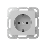 Gira 4466015 SCHUKO-Steckdose ohne Befestigungskrallen System 55 Grau m