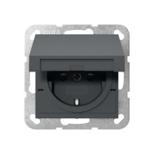 Gira 475428 SCHUKO-Steckdose KD + SP Schraubklemmen System 55 Anthrazit