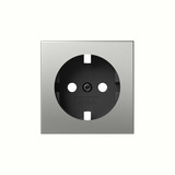 Gira 4920600 Abdeckung SCHUKO-Steckdose System 55 Edelstahl